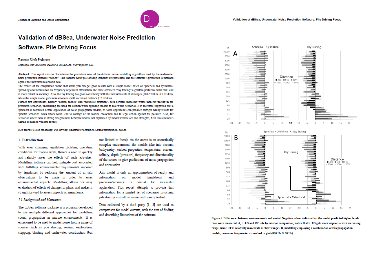 Publication on dBSea performance